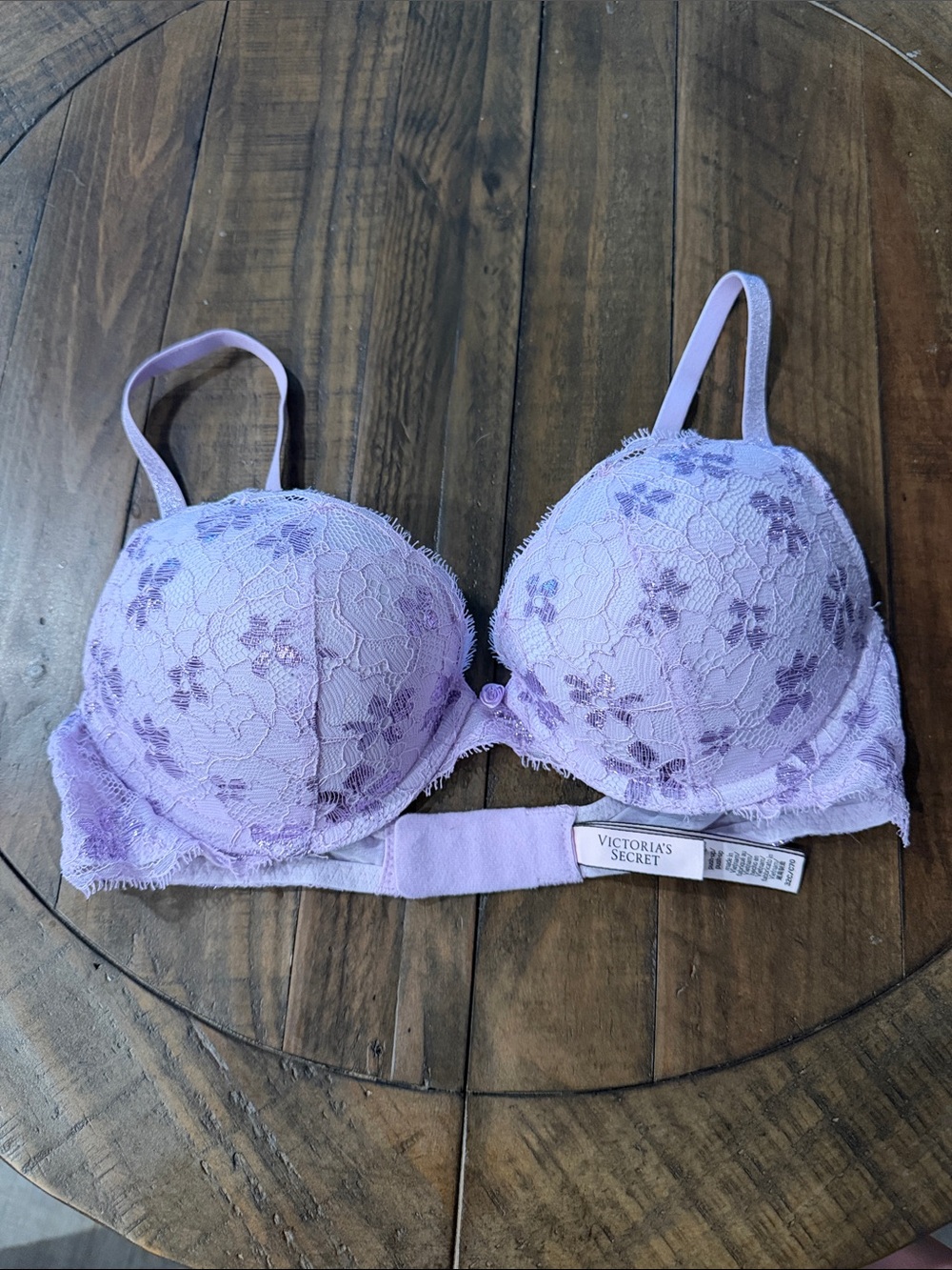 Victoria's Secret Lilac Lace Push-Up Bra